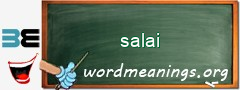 WordMeaning blackboard for salai